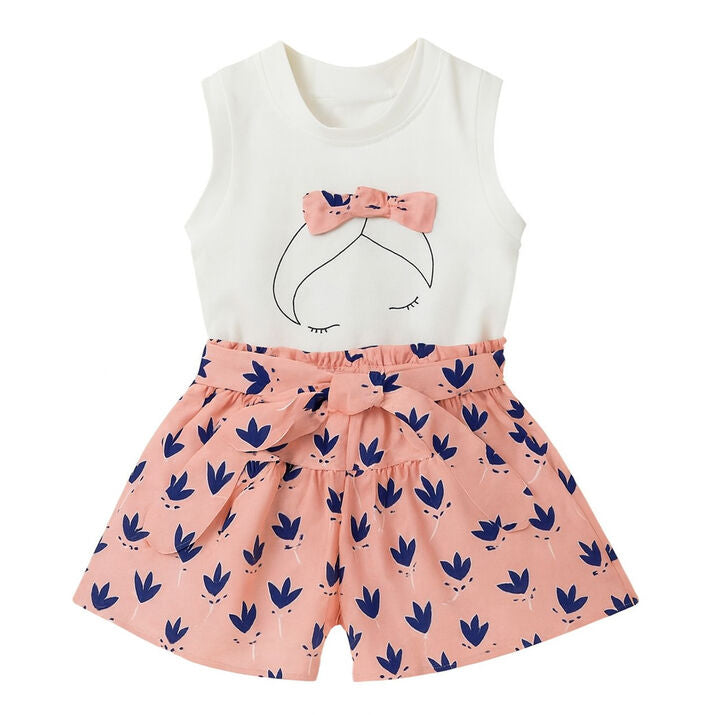 Flower Boom Girl Pants Set