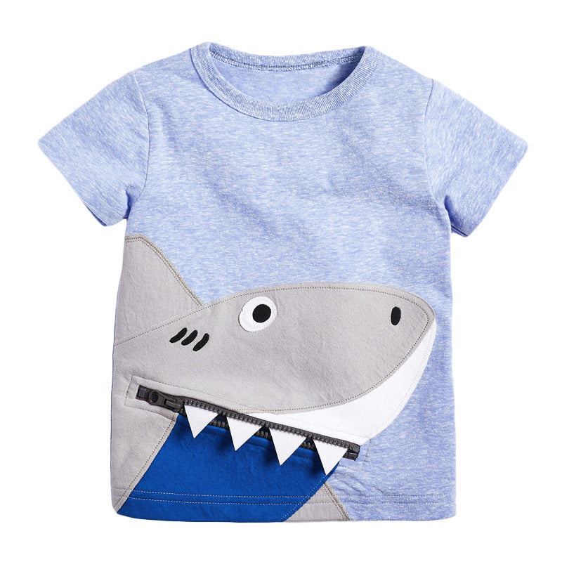 Blue Water Shark Boys Shirt