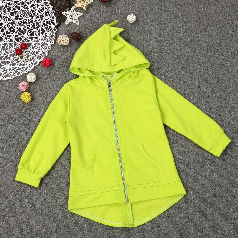Boys Dinosaur Style Hooded Coat Jacket