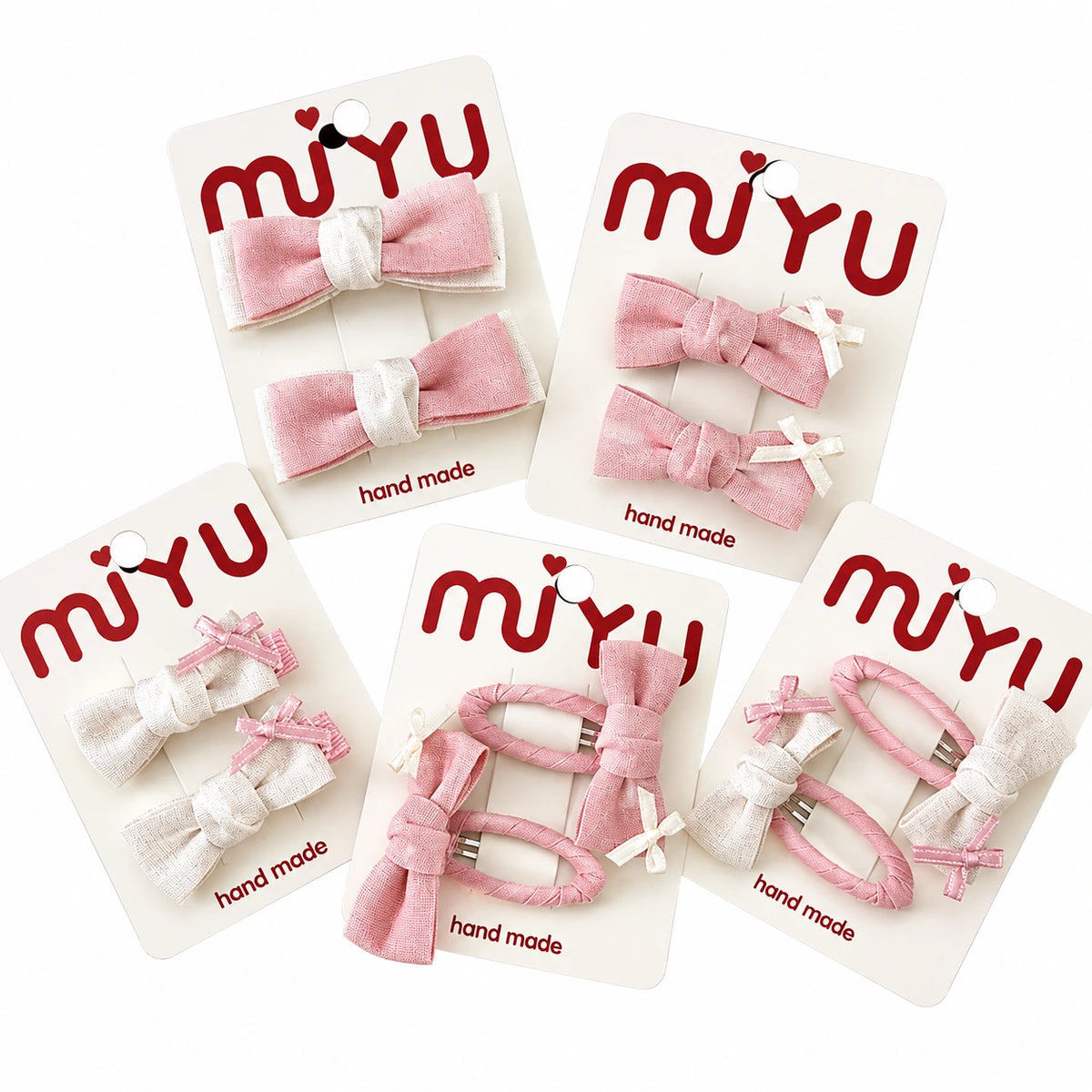 Petite Belle Accent Bow Hair Clips - 2 Pac