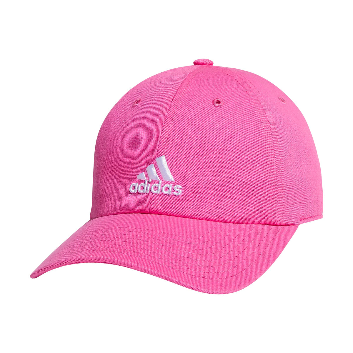 adidas Ultimate Unisex Washed Cotton Cap -
Pulse Magenta Pink/White