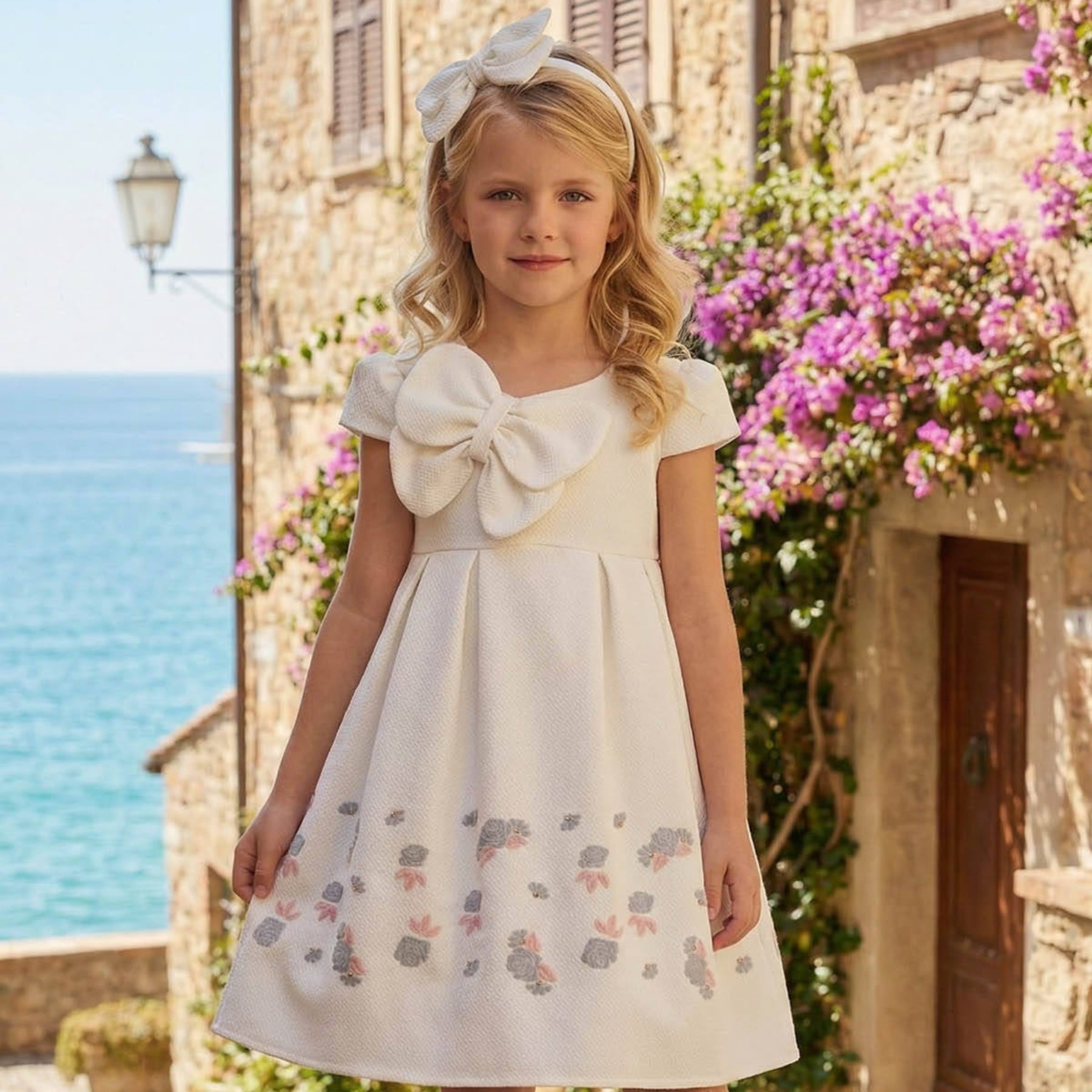 Seaside Whisper Girls Dress-0