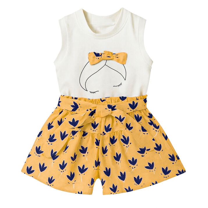 Flower Boom Girl Pants Set