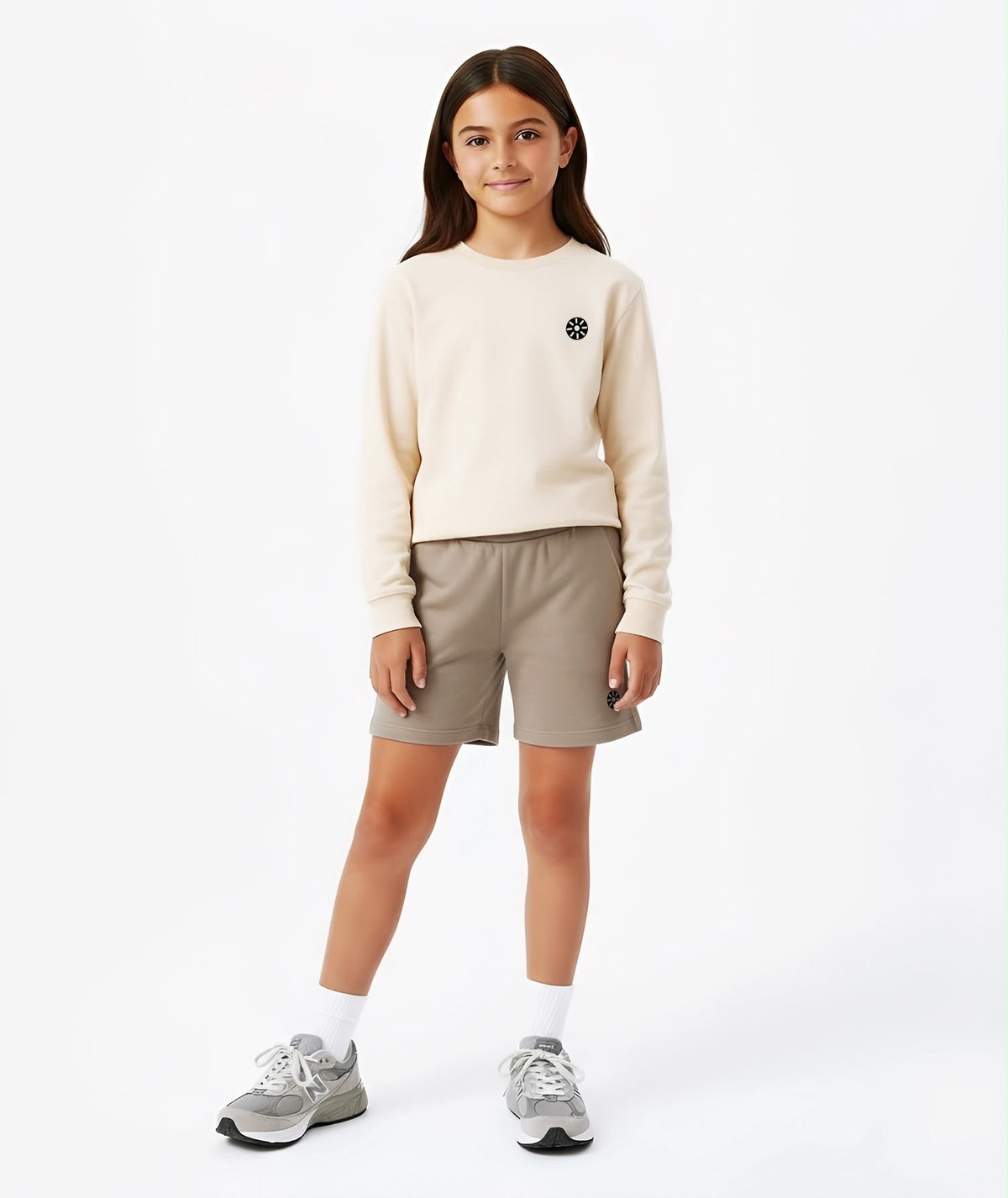 Girls Shorts and Ecru Sports Shirt