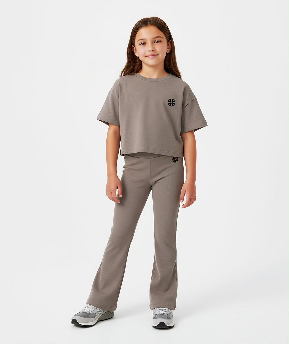 Girls Comfortable Flared Ribbed SweatPants