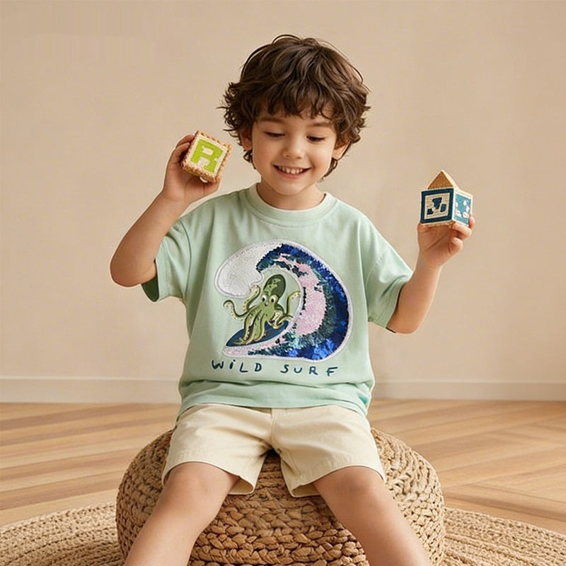 Boys' Summer Casual Two-Piece Children's Outfit