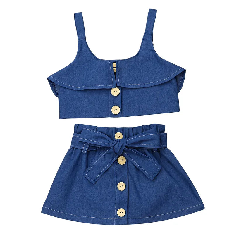 Denim Skirt Matching Sets