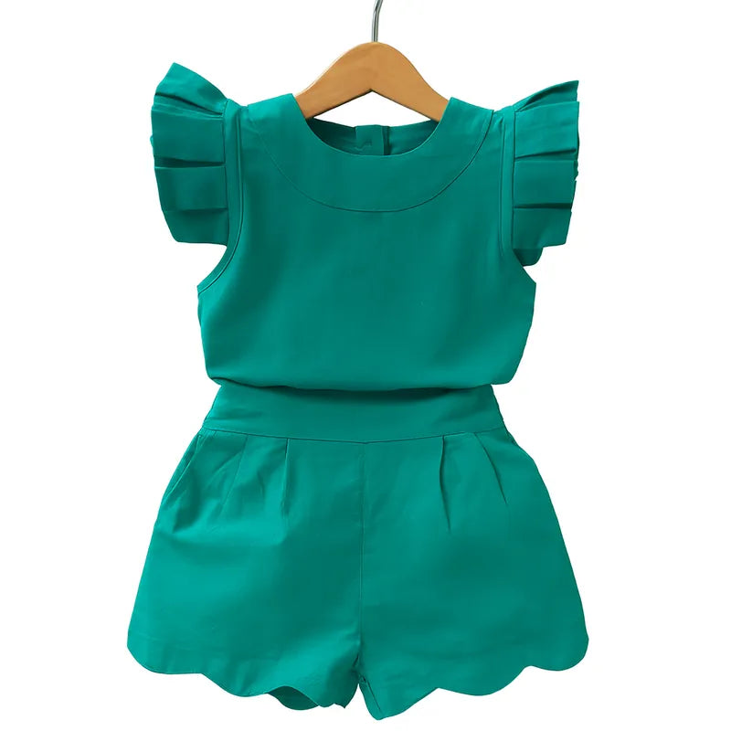 Flower Boom Girl Pants Set
