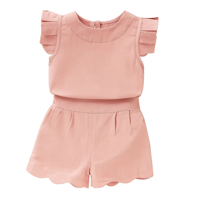 Flower Boom Girl Pants Set