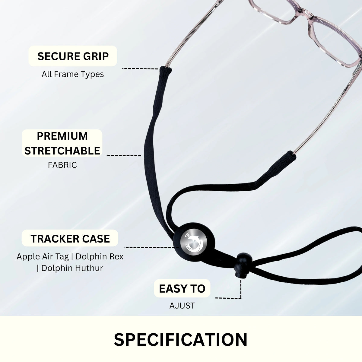 Rex Unisex Smart Tracker Lanyard - iOS