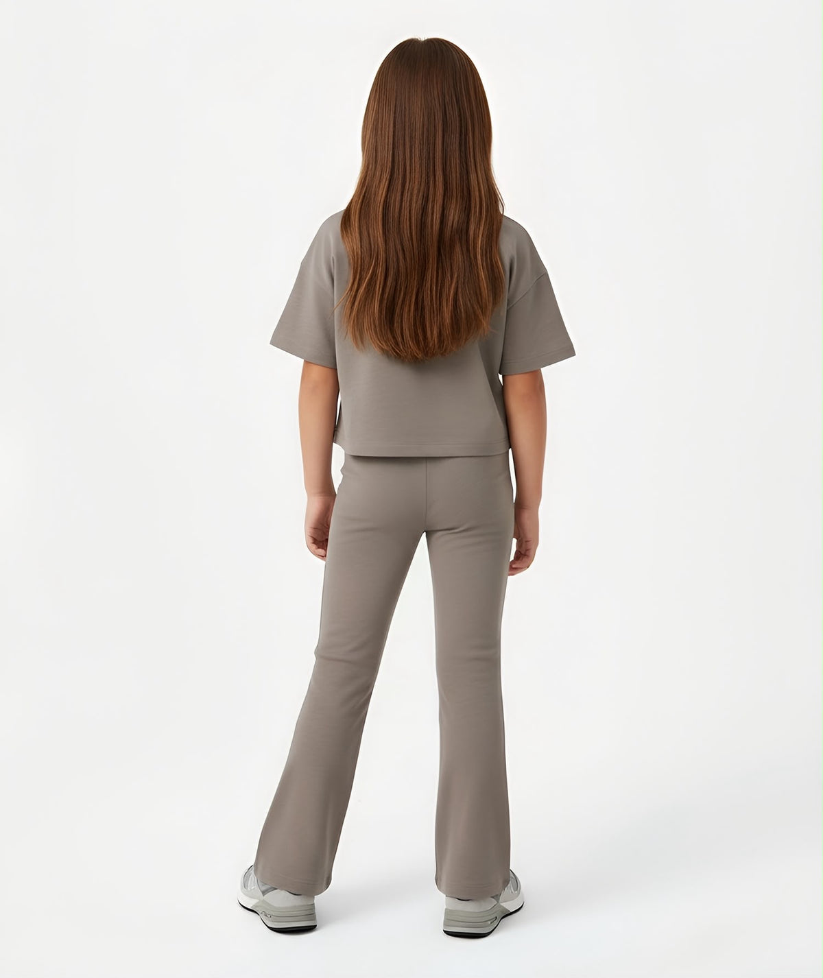 Girls Comfortable Flared Ribbed SweatPants