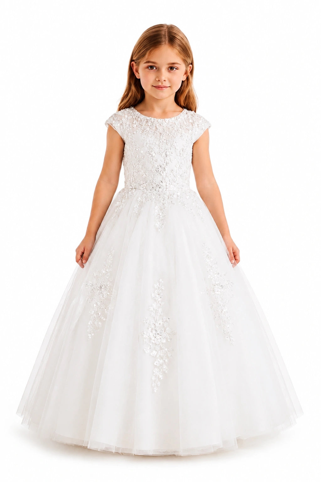 Royal Aurora Sequin Cascade Gown