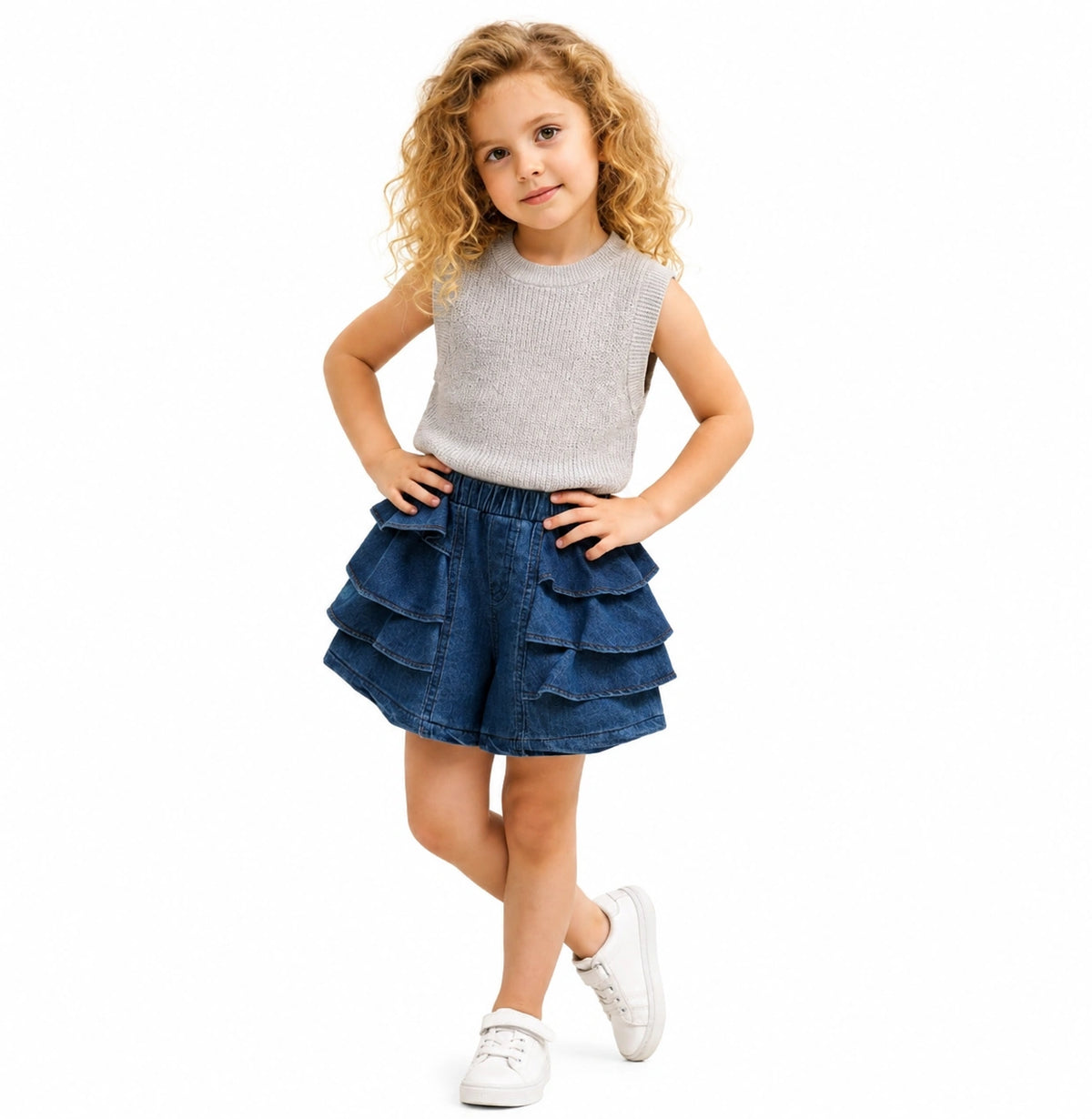 Riviera Ruffle Denim Set