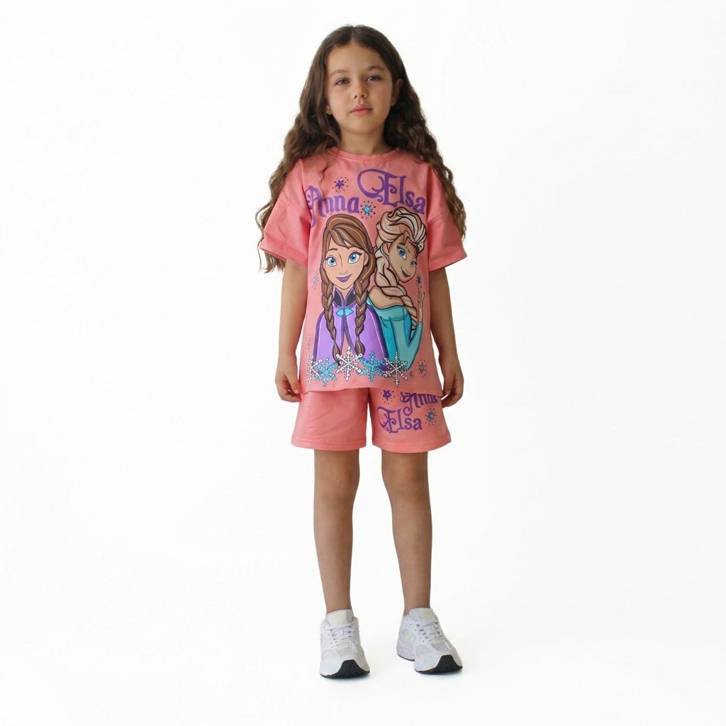 Snow Sisters Shorts Set