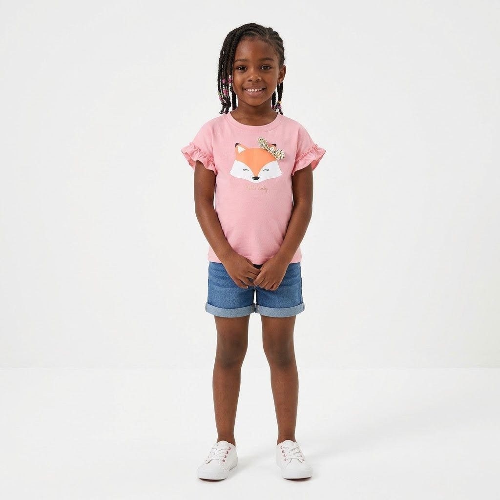Petite Fox Charm Graphic
Tee