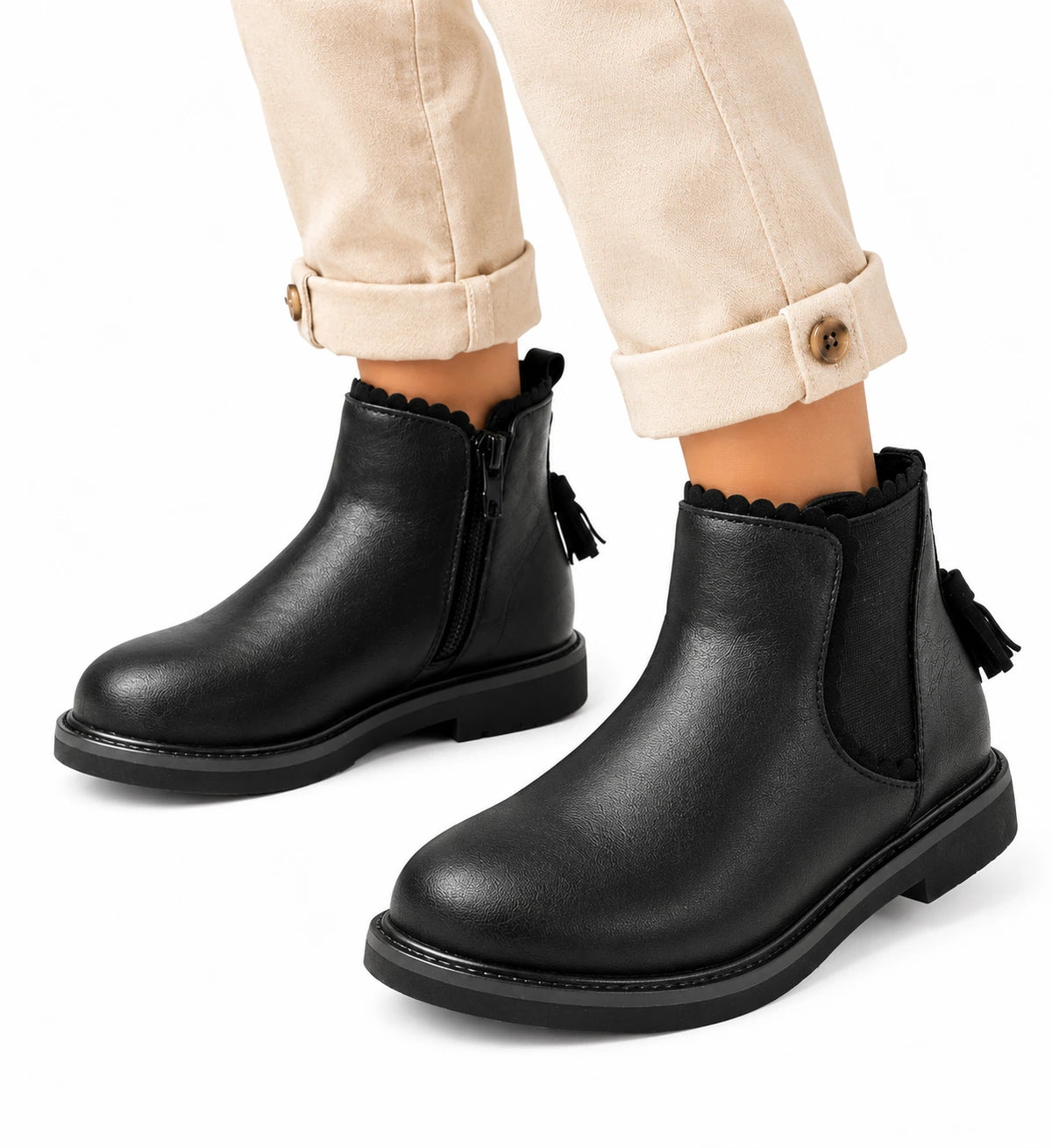 Tassel Tail Kids Chelsea Boots