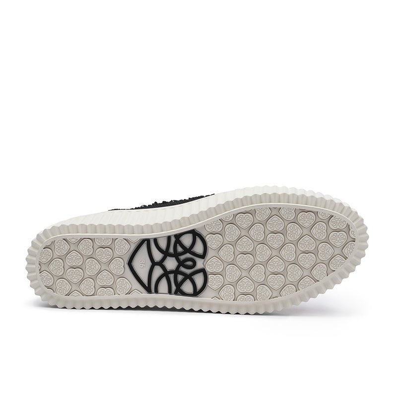 Chunky Platform Knit Sneakers – Colorblock Casual Shoes-4