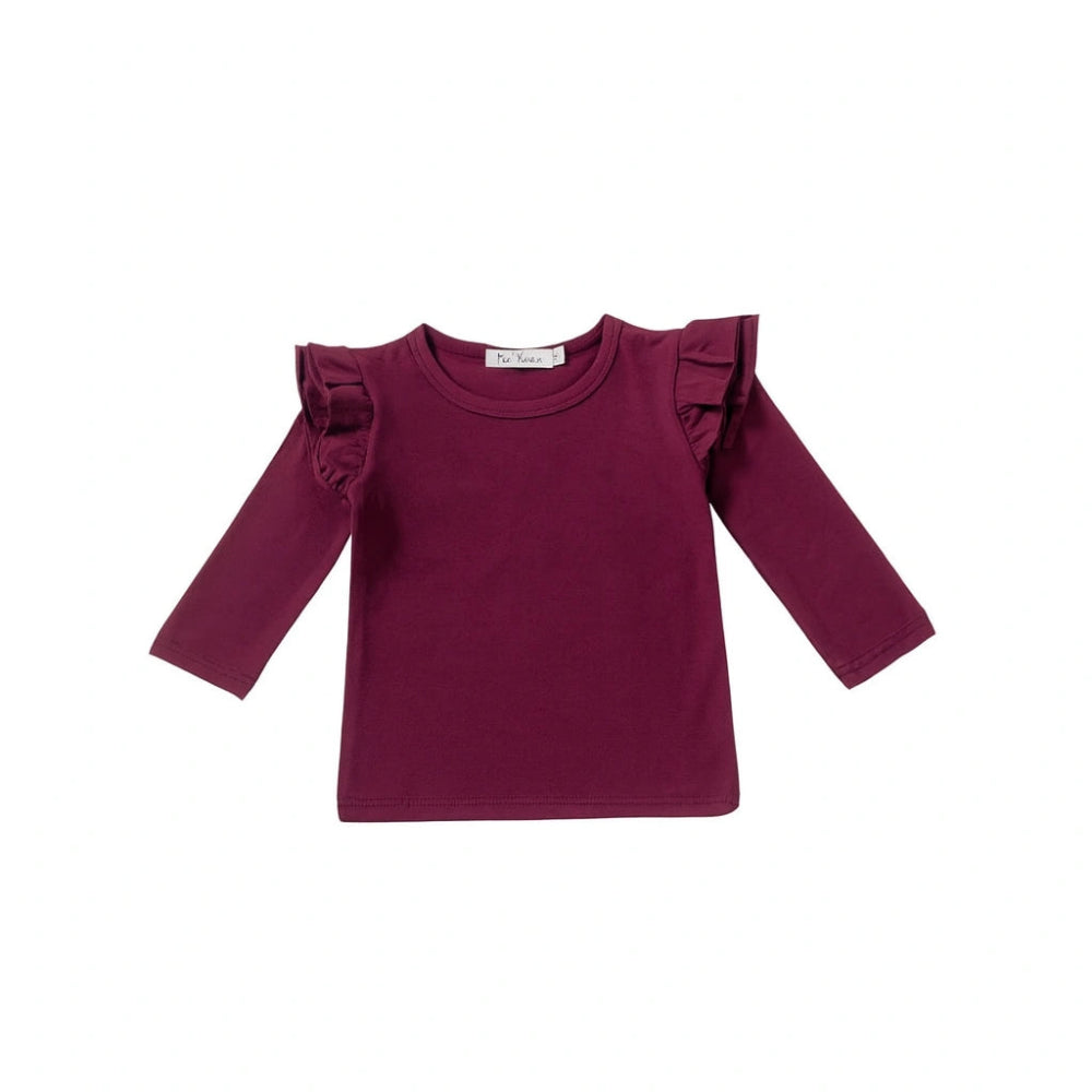 Girls Frill Long Sleeve T-Shirt