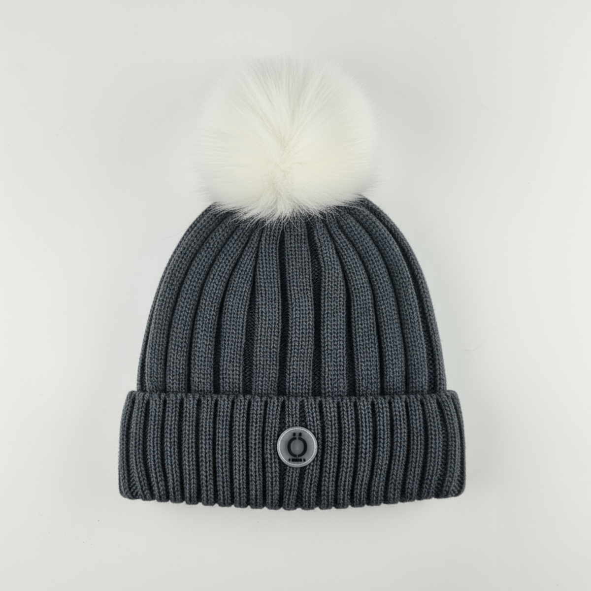 Alpine Unisex Pom-Pom Beanie - Grey