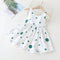 MyKids-USA® Polka Dot Pattern Sleeveless Round Collar Dress With Bow-2