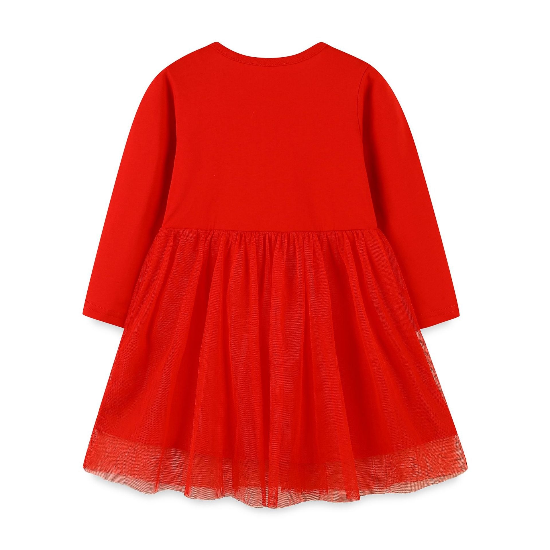 MyKids-USA® Children’s Dress With Cute Embroidery, European-American Style Mesh Princess Dress-1