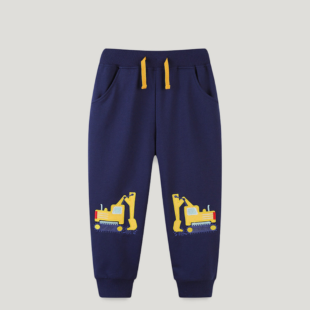 MyKids-USA® Embroidered Pattern Casual Trousers-0