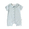 MyKids-USA® Baby Unisex Short Sleeves Geometric Pattern Single Breasted Rompers-3