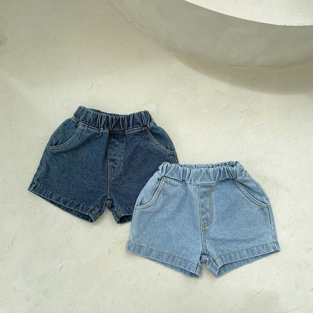 MyKids-USA® Kids Unisex Denim Casual Style Shorts-0