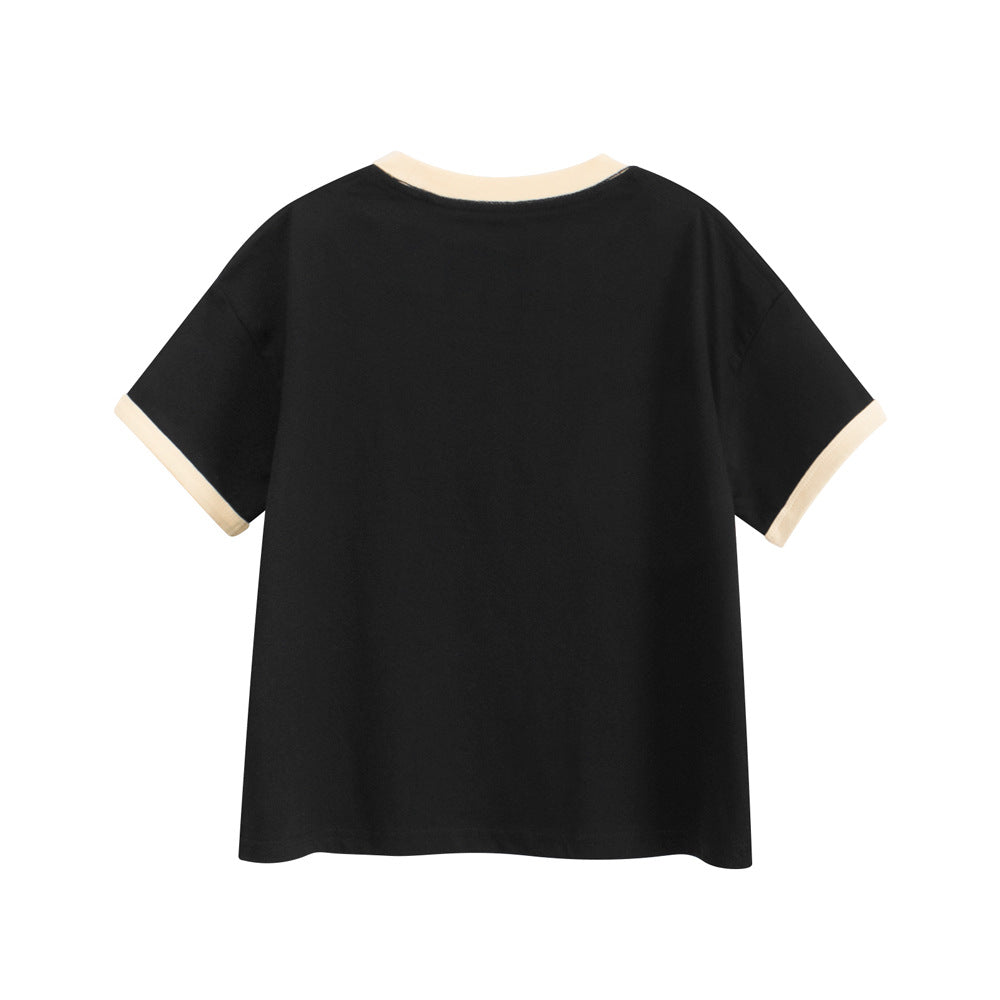 MyKids-USA® Kids’ Letters Pattern T-shirt in European and American Style-1