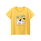 MyKids-USA® Girls’ Puppy Cartoon and Letters Print T-shirt in European and American Style-0