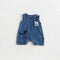 MyKids-USA® Design Baby Kids Boys Sleeveless Denim Cartoon Pattern Rompers-0