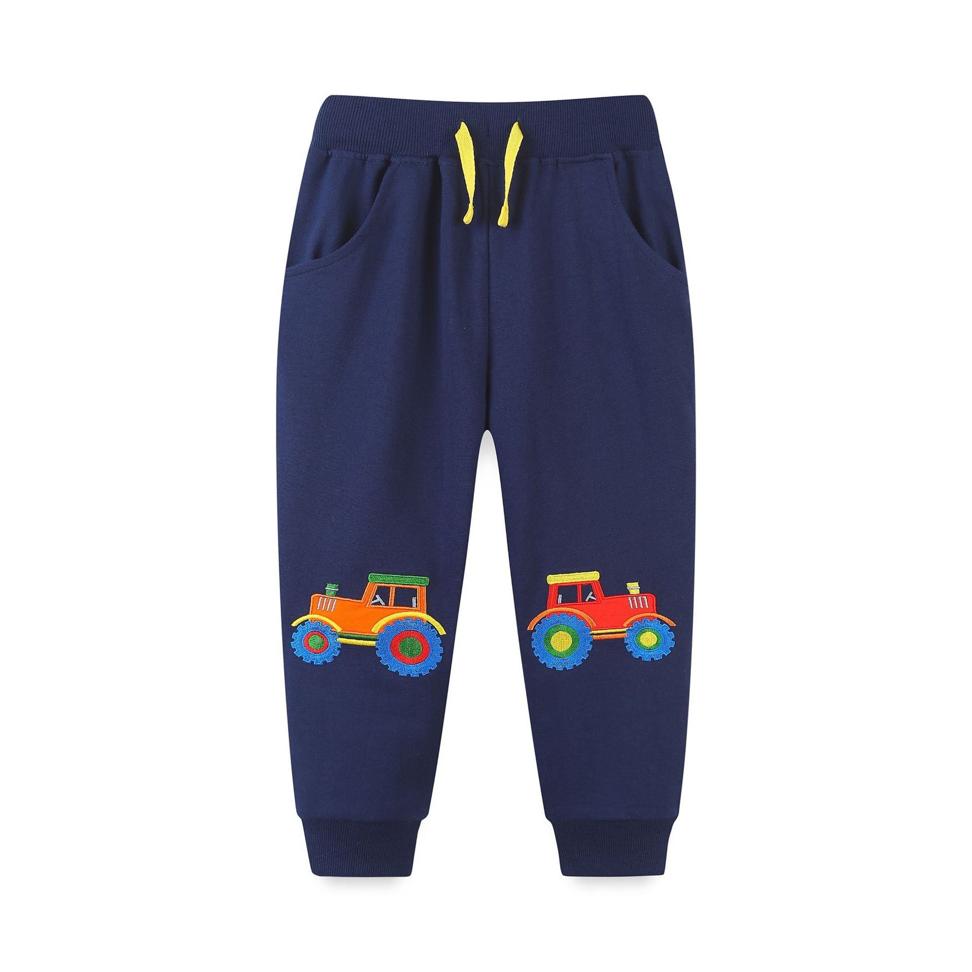 MyKids-USA® Embroidered Pattern Casual Trousers-2
