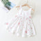 MyKids-USA® Polka Dot Pattern Sleeveless Round Collar Dress With Bow-0