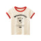 MyKids-USA® Baby Cartoon Animal Graphic Color block Neck Sleeves Tee-1