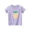 MyKids-USA® Toddle Girl Cartoon Strawberry Graphic Lovely Tee-0