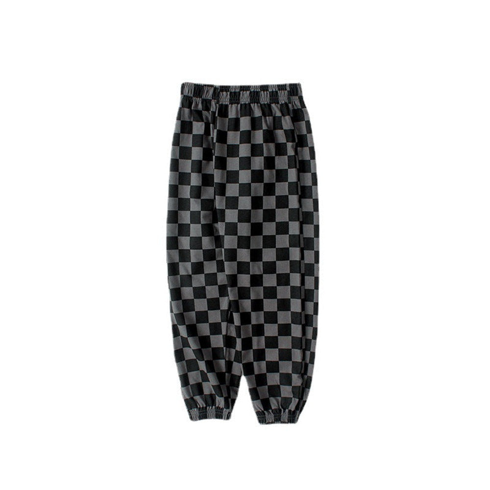 MyKids-USA® Baby Boy Checkerboard Pattern Loose Pants-4