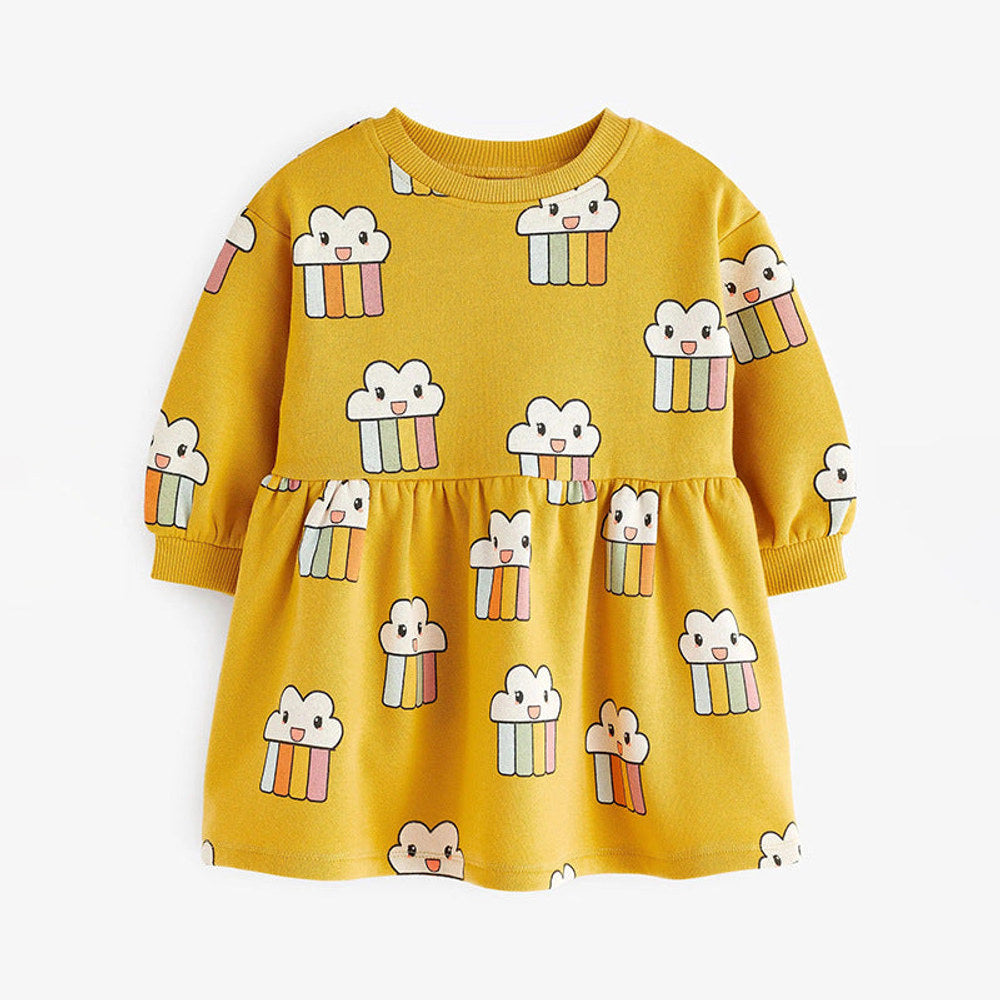 MyKids-USA® Lovely Cartoon Pattern Loose Dress-0