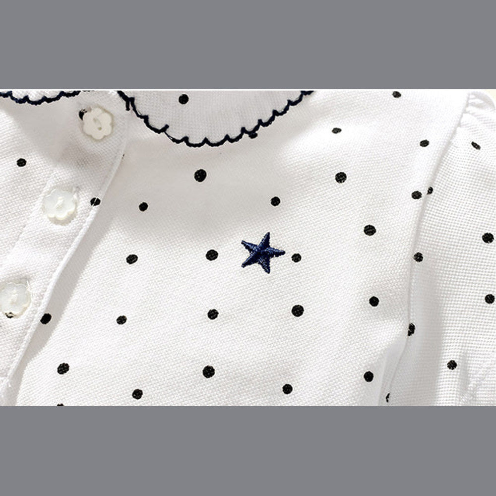 MyKids-USA® Kids’ Clothing: Collection – Collar Flip Pure Cotton Star Logo Children’s T-Shirt-4