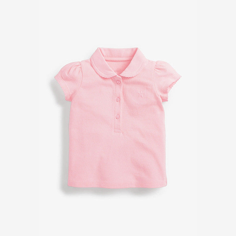 MyKids-USA® Kids’ Clothing: Collection – Collar Flip Pure Cotton Star Logo Children’s T-Shirt-2