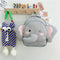 MyKids-USA® Adorable Cartoon Elephant Design Canvas Backpack For Kindergarten Kids-4