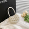 MyKids-USA® Stylish Cute Carry-On Girls’ Portable Beaded Beige Princess Crossbody Handbag-4