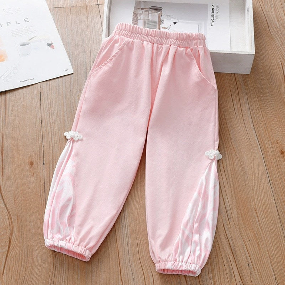 MyKids-USA® Baby Kids Girls Elastic Soft Breathable Tie Dye Sportswear Pants-4