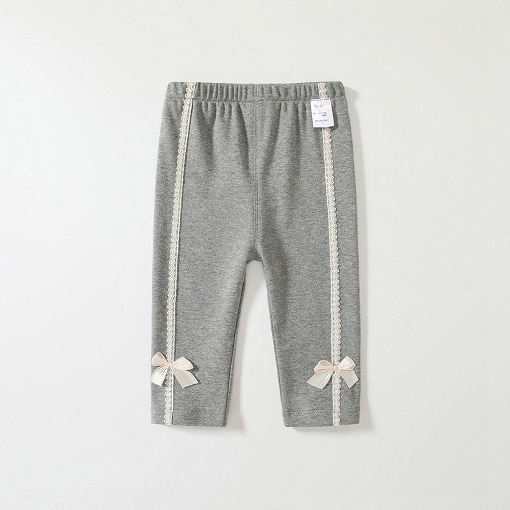 MyKids-USA® Casual Cute Girls Versatile Butterfly-Bows Attached Pants-1