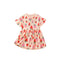 MyKids-USA® Strawberry Fruits Pattern Short Sleeves Dress for Stylish Girls-0