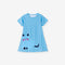 MyKids-USA® Cartoon Cat and Dots Pattern Short Sleeves Dress for Stylish Girls-0