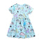 MyKids-USA® Colorful Little Monsters Pattern Short Sleeves Dress for Stylish Girls-0