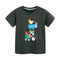 MyKids-USA® Boys’ Farm Animals Cartoon Pattern T-shirt in European and American Style-0