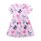 MyKids-USA® Colorful Butterfly Pattern Short Sleeves Dress for Stylish Girls-0