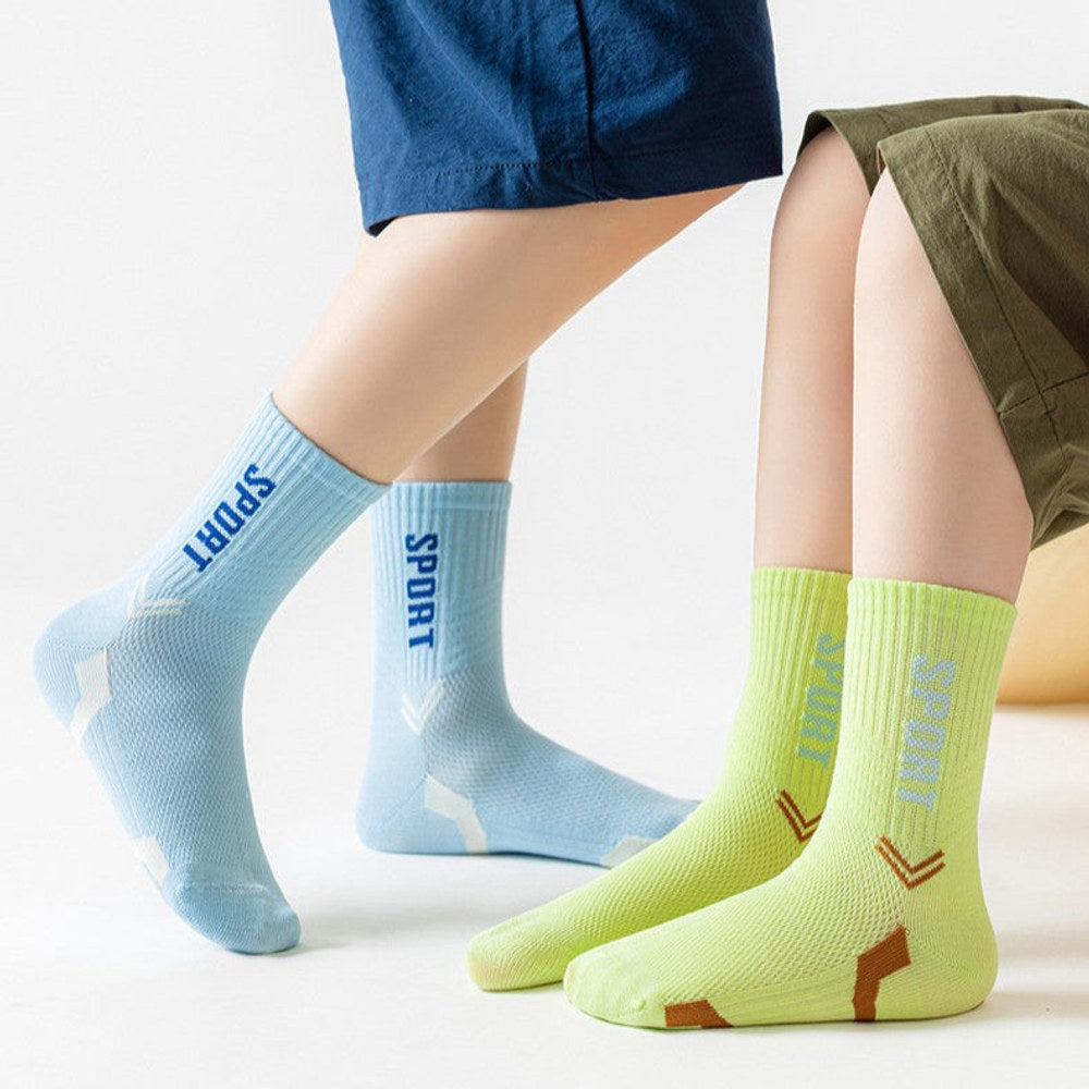 MyKids-USA® Kids Breathable Letters Pattern Sporty Socks Set-3
