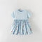MyKids-USA® Short Sleeves Floral Dress for Stylish Girls-0